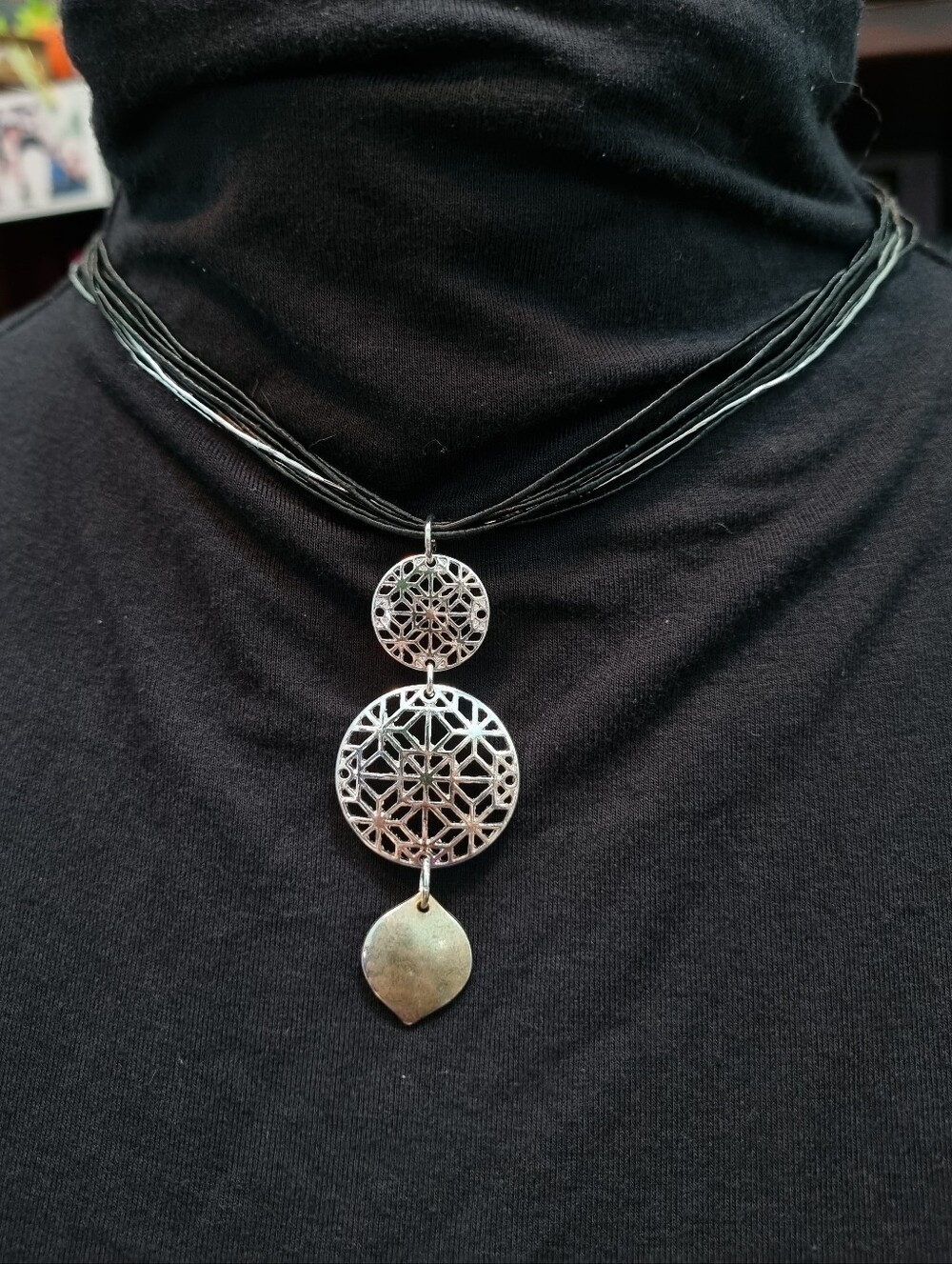 SLS Creation | Black And Silver Sweet Summer Necklace